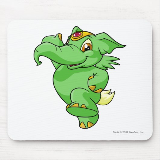 Tapis De Souris Vert d'Elephante (Devant)