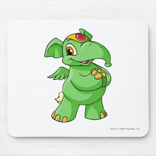 Tapis De Souris Vert d'Elephante (Devant)