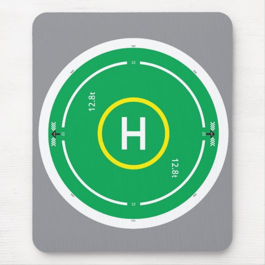 Tapis De Souris Vert d'hélipont (Devant)