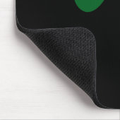Tapis de souris vert et noir (Coin)