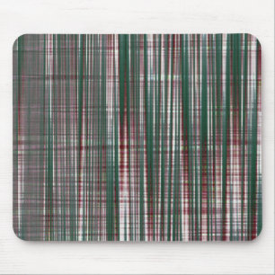 Tapis de souris vert foncé carreaux rayés marron a