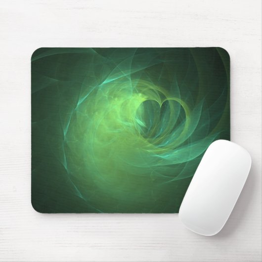 Tapis De Souris VERT LoVE Mousepad (Avec souris)