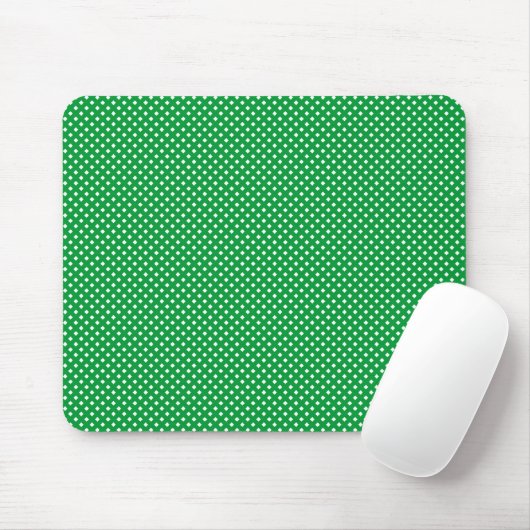 Tapis De Souris Vert Motif net avec blanc (Avec souris)