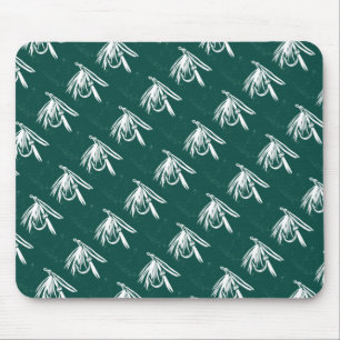 Tapis De Souris "Vert mouche - Carrelé" Classic Truite Mousepad