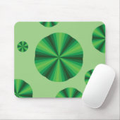 Tapis De Souris Vert Mousepad d'illusion optique (Avec souris)