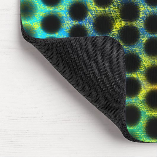 Tapis De Souris Vert, noir pois générant des formes, ombre (Coin)