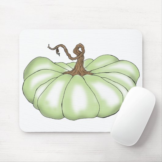 Tapis De Souris vert plat citrouille (Avec souris)
