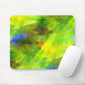 Tapis De Souris vert sans couture abstrait d'arrière - plan de (Avec souris)