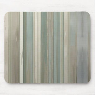 Tapis De Souris Vert Sauge Bleu Poussiéreux Gris Taupe Rayure Ferm