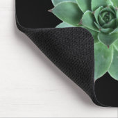 Tapis De Souris Vert Succulent Désert Noir Blanc Personnalisé (Coin)