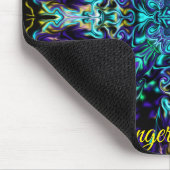 Tapis De Souris Vert Turquoise Psychédélique Bohème Mandala (Coin)