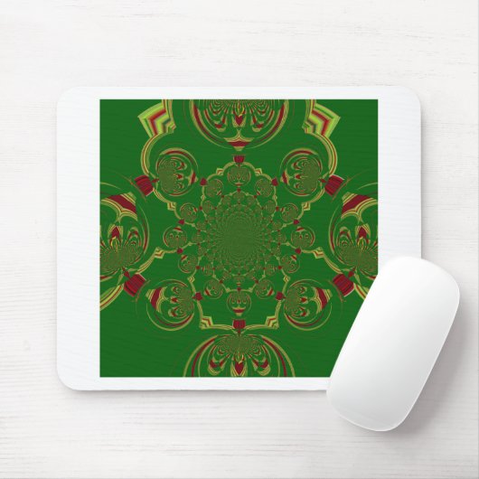 Tapis De Souris Vert vintage (Avec souris)