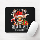 Tapis De Souris Very Merry Event Planner Reindeer Matching Christm (Avec souris)