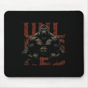 Tapis De Souris Vêtement de gym de singe gorille Bodybuilding Work