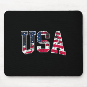 Tapis De Souris Vêtements avec drapeau américain du 4 juillet Uni-