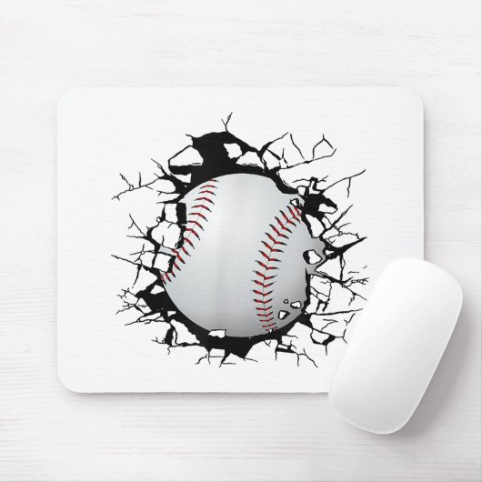 Tapis De Souris Vêtements de baseball - Baseball (Avec souris)