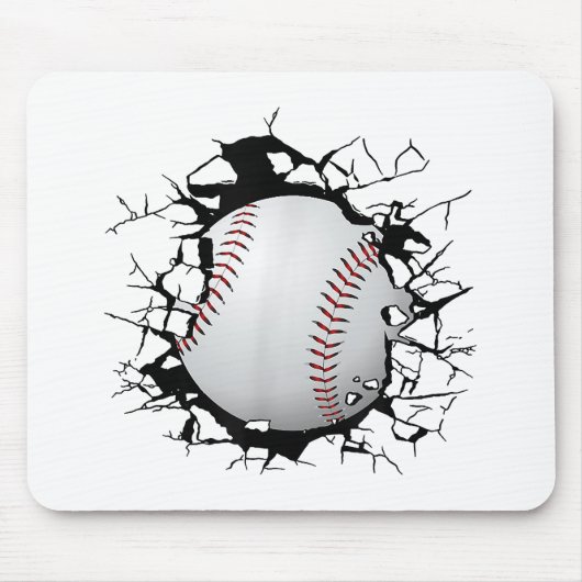 Tapis De Souris Vêtements de baseball - Baseball (Devant)