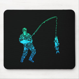 Tapis De Souris Vêtements de pêcheur cool & idées cadeaux pêche