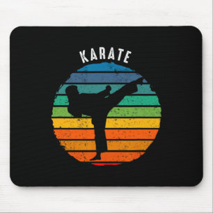 Tapis De Souris Vêtements karaté vintages - Karate coucher de sole