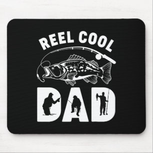 Tapis De Souris Vêtements Moulin à pêche drôle Papa cool Fête des
