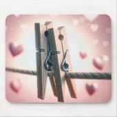 Tapis De Souris Vêtements Romantiques Sur Cloche (Devant)