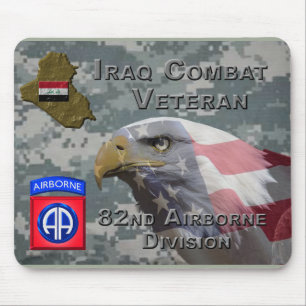 Tapis De Souris Vétéran de combat de la 82e division aéroportée en
