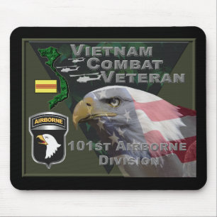 Tapis De Souris Vétéran de la 101e division aéroportée au Vietnam