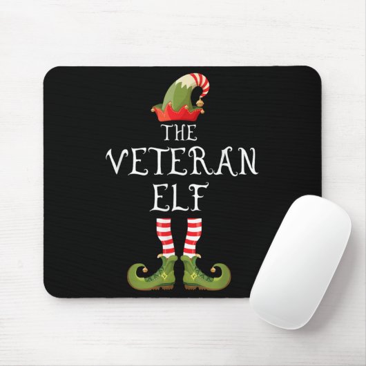 Tapis De Souris Veteran Elf Family Matching Group Christmas Us Arm (Avec souris)