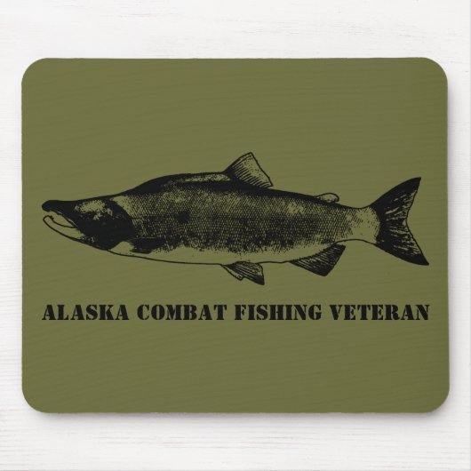 Tapis De Souris Vétérinaire de la pêche de combat de l'Alaska (Devant)