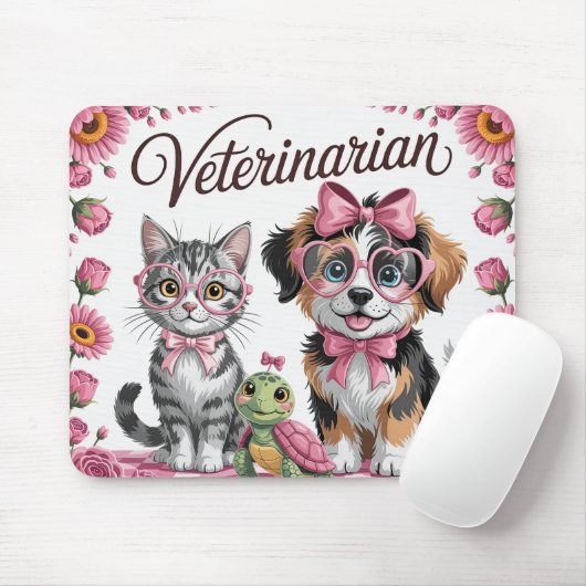 Tapis De Souris Vétérinaire Mignon (Avec souris)