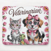 Tapis De Souris Vétérinaire Mignon (Devant)