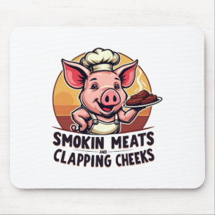 Tapis De Souris Viandes Fumées Et Jouets De Clappage Bbq Drôle
