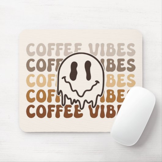 Tapis De Souris Vibes café (Avec souris)