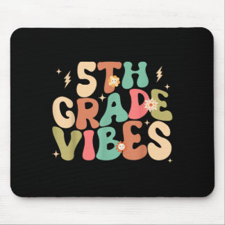 Tapis De Souris Vibes de 5e année Groovy Retour à l'école