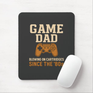 Tapis De Souris Vibes de cartouches Retro Game Dad '80s