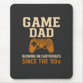 Tapis De Souris Vibes de cartouches Retro Game Dad '80s (Devant)