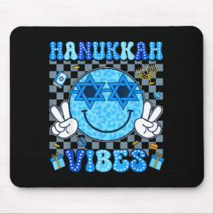 Tapis De Souris Vibes de Hanukkah Chanukah Pyjama Joyeux Hanukkah