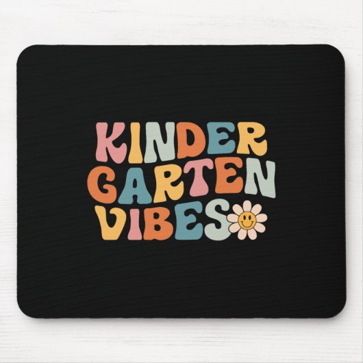 Tapis De Souris Vibes de jardin d'enfants - Kinder Crew Retro Prem (Devant)