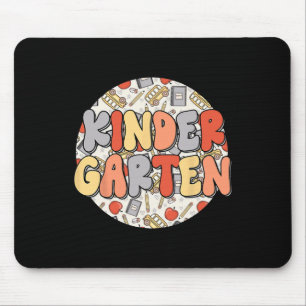 Tapis De Souris Vibes de jardin d'enfants super Enseignants rétro