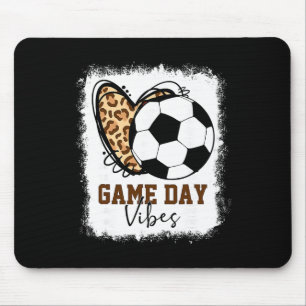 Tapis De Souris Vibes de journée de match de foot décolorées Maman