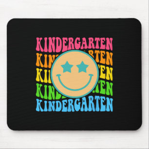 Tapis De Souris Vibes de maternelle funky Face Enseignants rétro B
