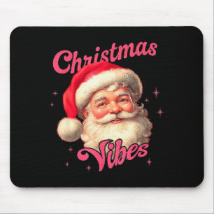 Tapis De Souris Vibes de Noël Drôle Skibidi Rizzmas Père Noël Vint