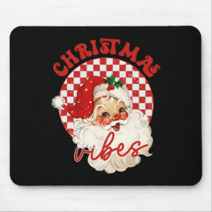 Tapis De Souris Vibes de Noël vintage Super Père Noël Enfants G