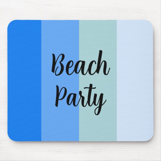 Tapis De Souris Vibes De Plage, Bleues (Devant)