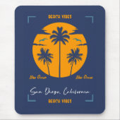Tapis De Souris Vibes de plage San Diego (Devant)