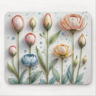 Tapis De Souris Vibes de printemps Fleur Pad de souris - Fraîche &