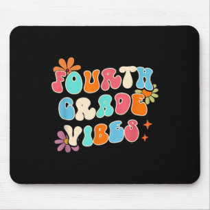 Tapis De Souris Vibes de quatrième année Enseignant de retour à l'