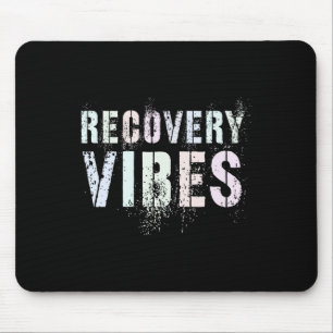Tapis De Souris Vibes de récupération vintage Sober Clean Aa Na Fa