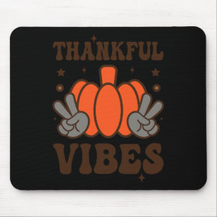 Tapis De Souris Vibes de remerciement Super rétro Turquie Chute Th