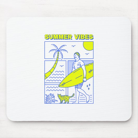 Tapis De Souris Vibes d'été (Devant)